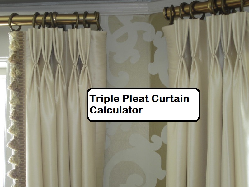 Triple Pleat Curtain Calculator