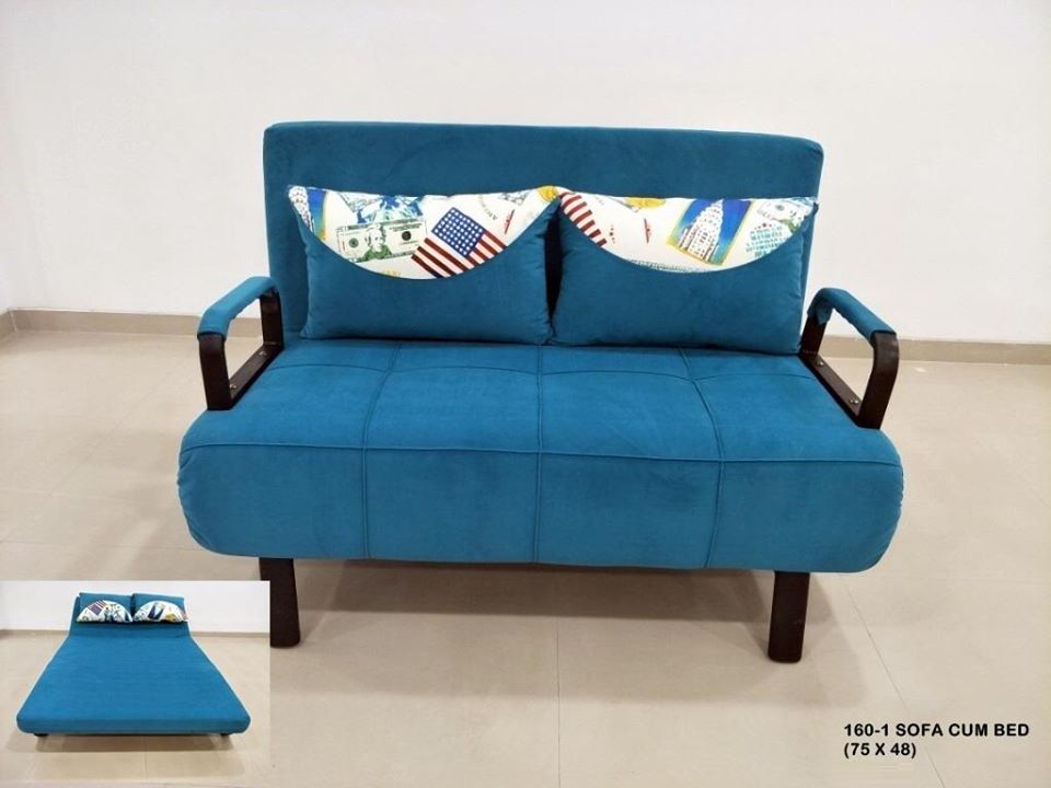 2 Seater Royal Blue Color Sofa