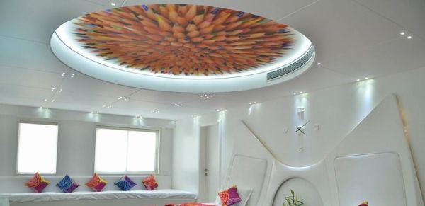 3D digital PrintedFalse Ceiling in Circular