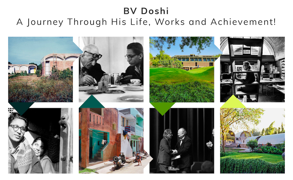 BV Doshi, Life-Work-Achievements