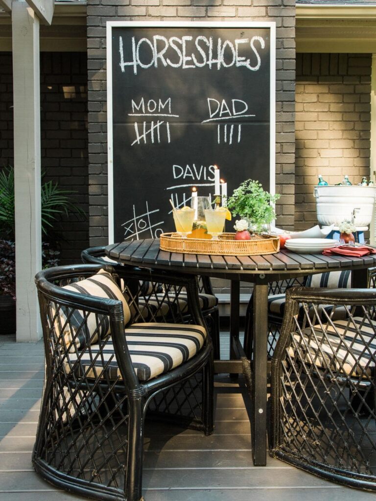 Chalkboard Outdoor Cafe