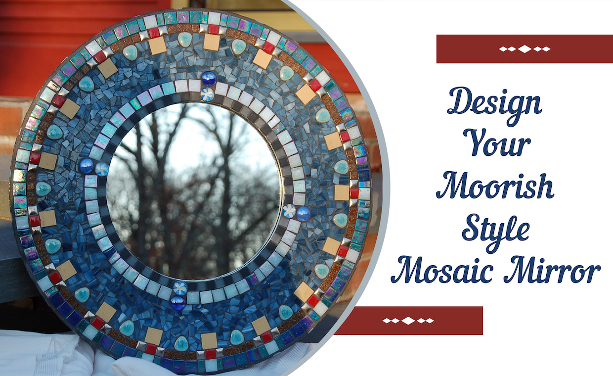 DIY Mosaic Mirror Frame