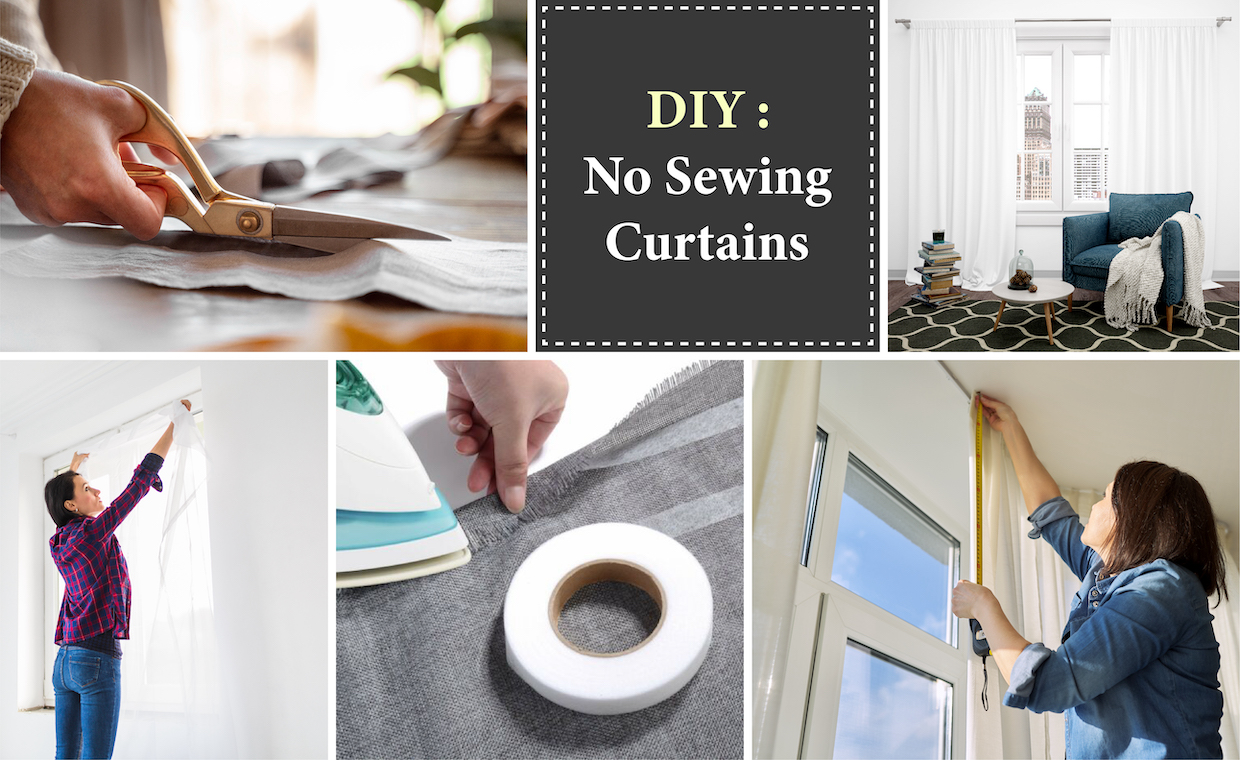 DIY - No Sewing Curtains