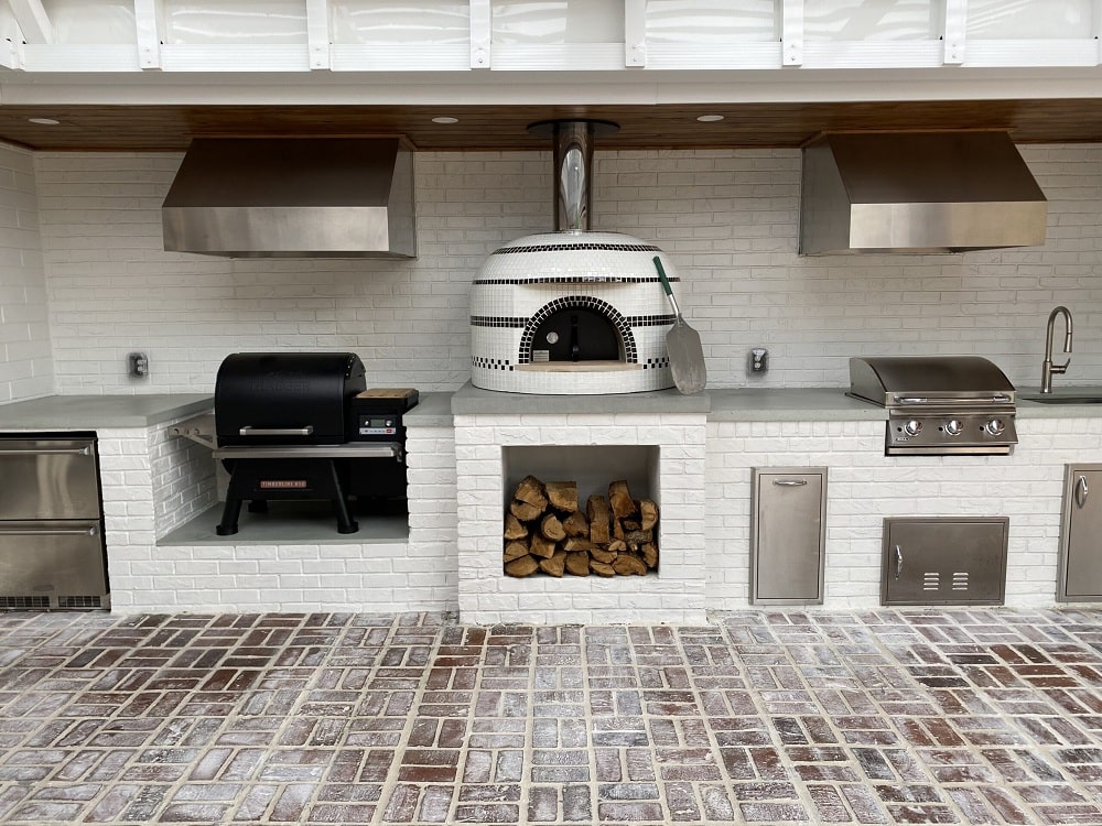 Fired Oven in Outdoor Kitchen