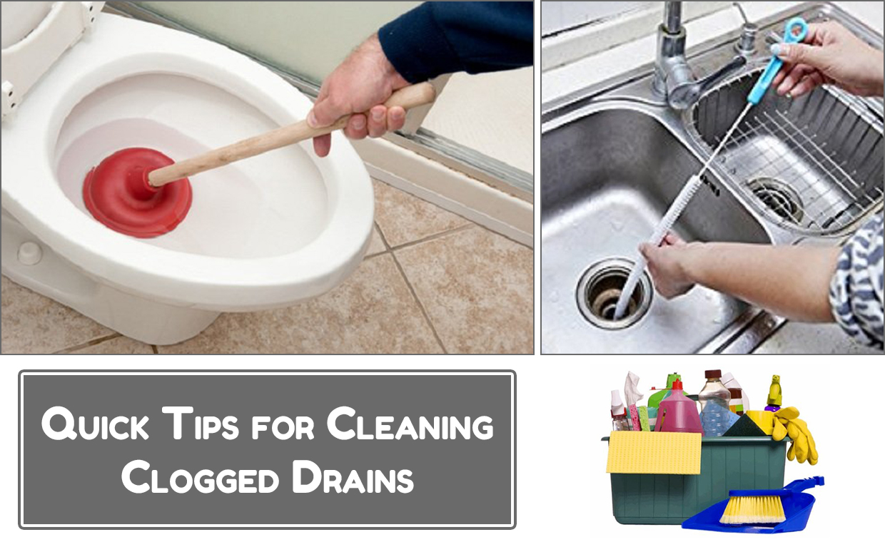 Quick Tips for Cleaning Clogged Drains