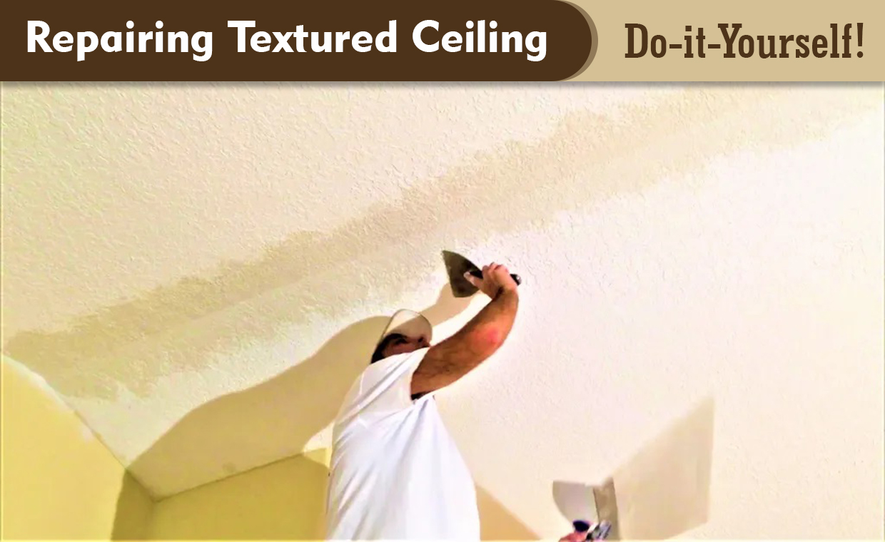 Repairing Textured Ceiling DIY