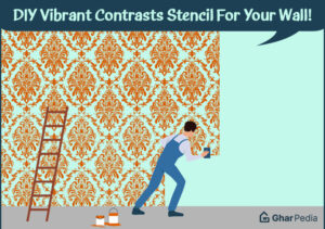Vibrant Contrast Stencil For Your Wall!